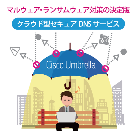 マルウェア・ランサムウェア対策の決定版・クラウド型セキュアDNSサービス・Cisco Umbrella
